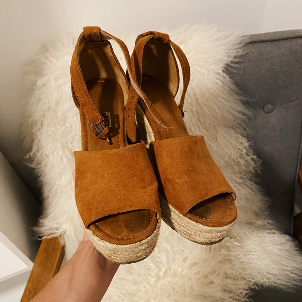Brown Suede Espadrilles